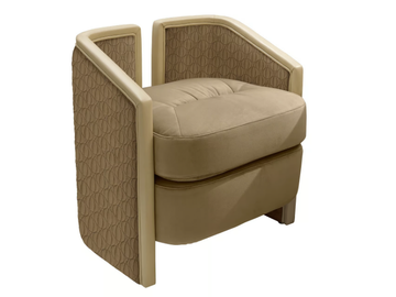 OLIVER - Leather easy chair by A.R. Arredamenti - view 2